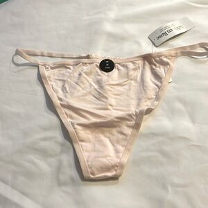 Sz M string la vie en rose light pink NWT